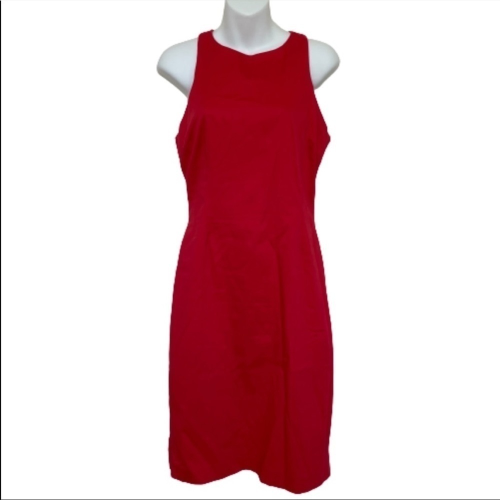 W118 by Walter backer midi red dress short sleeve‎ womens formal dinner